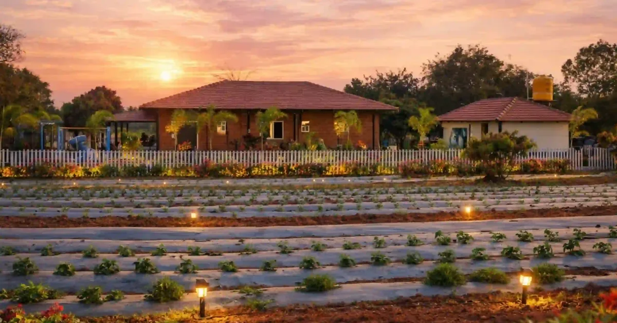 Organic Farmland Near Bangalore