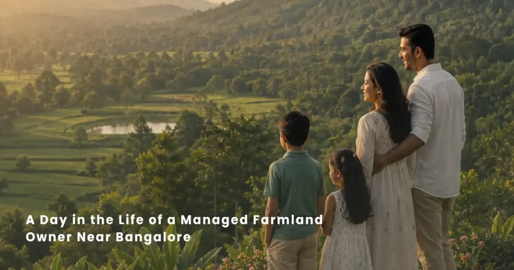 managed farmland near Bangalore